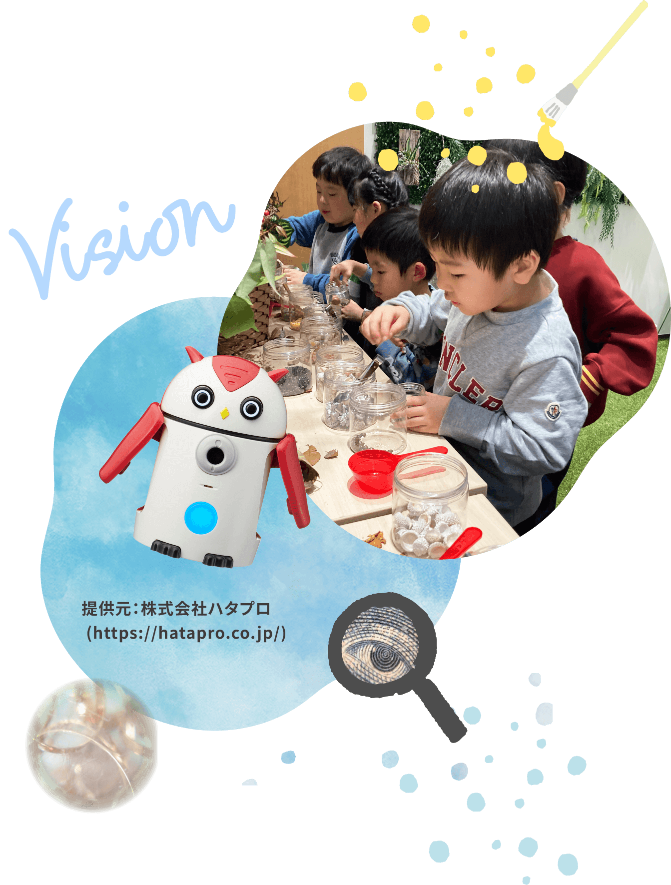 Children engaging in creative learning